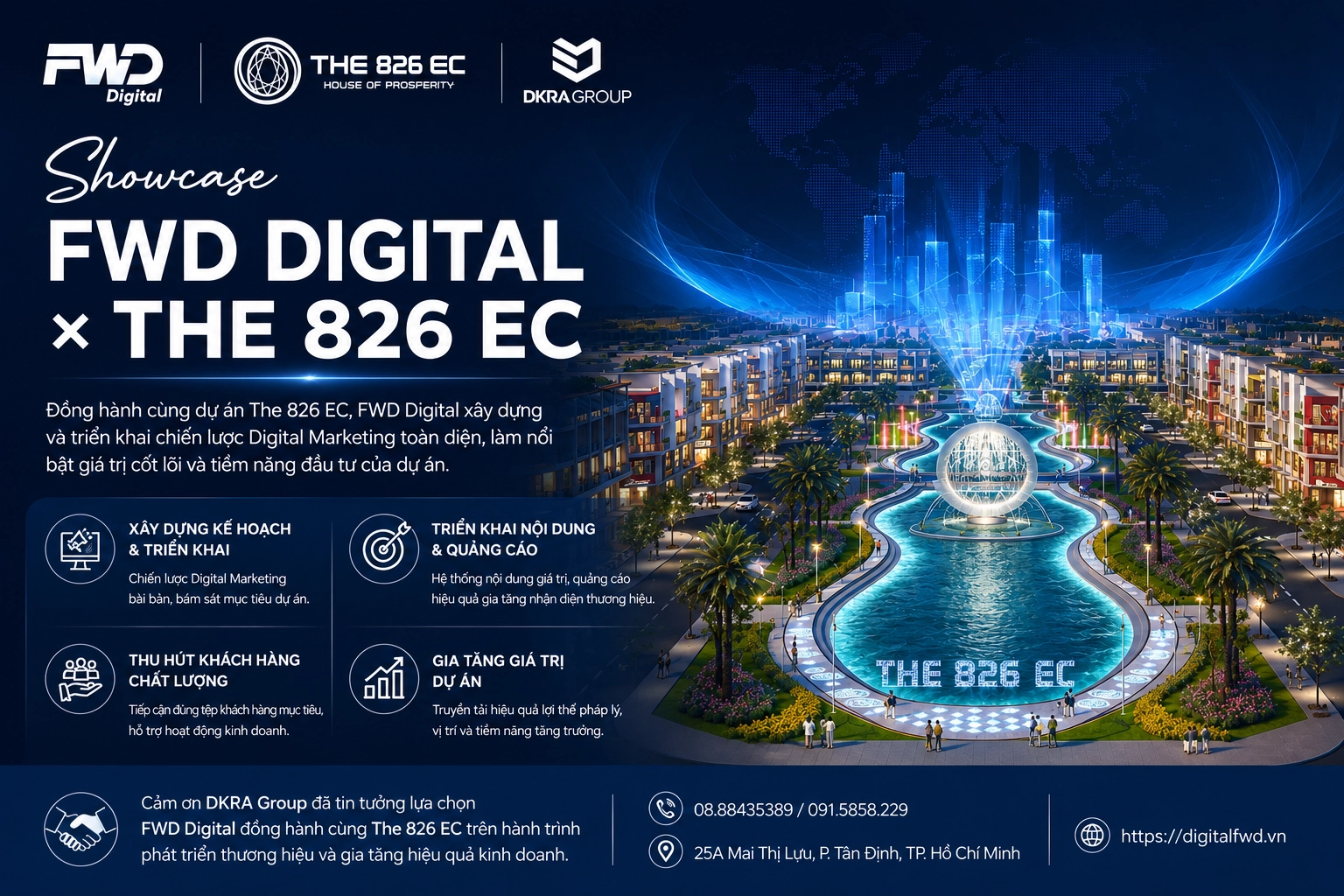 FWD Digital triển khai Digital Marketing cho dự án The 826 EC